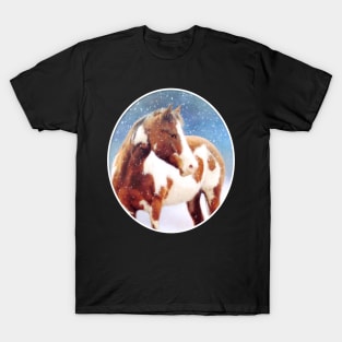 Paint Horse Snow Day T-Shirt